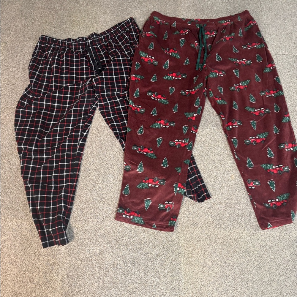 St. John's Bay Pajama Bottoms - Red and Black Plaid